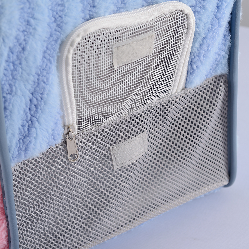 eagraí beag lasmuigh mála iompróra peataí breathable agus iniompartha