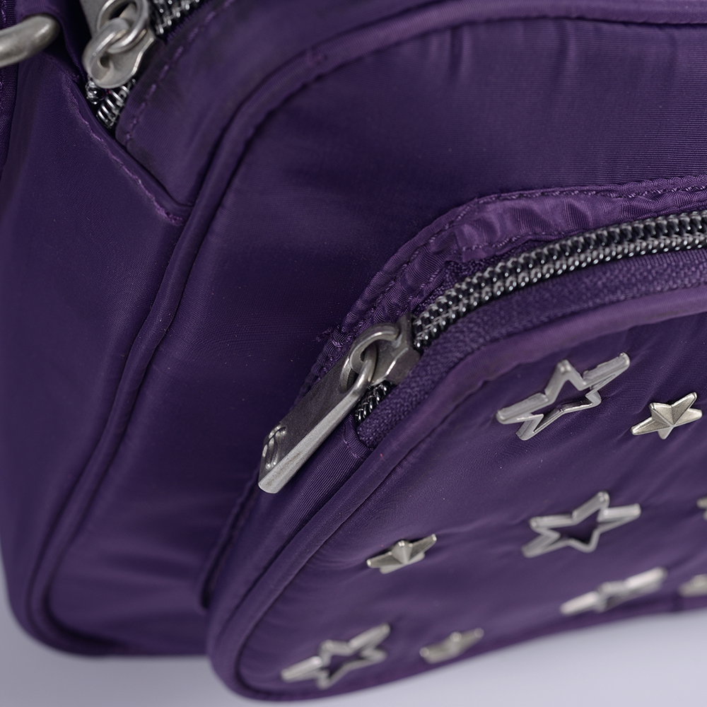 monarcha dearadh saincheaptha strap inchoigeartaithe mála crossbody unsex cruth cearnach gabhálais miotail maisiú