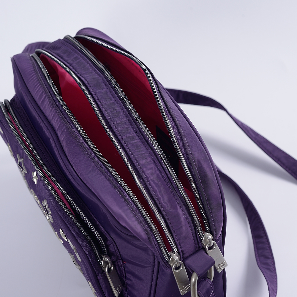 monarcha dearadh saincheaptha strap inchoigeartaithe mála crossbody unsex cruth cearnach gabhálais miotail maisiú