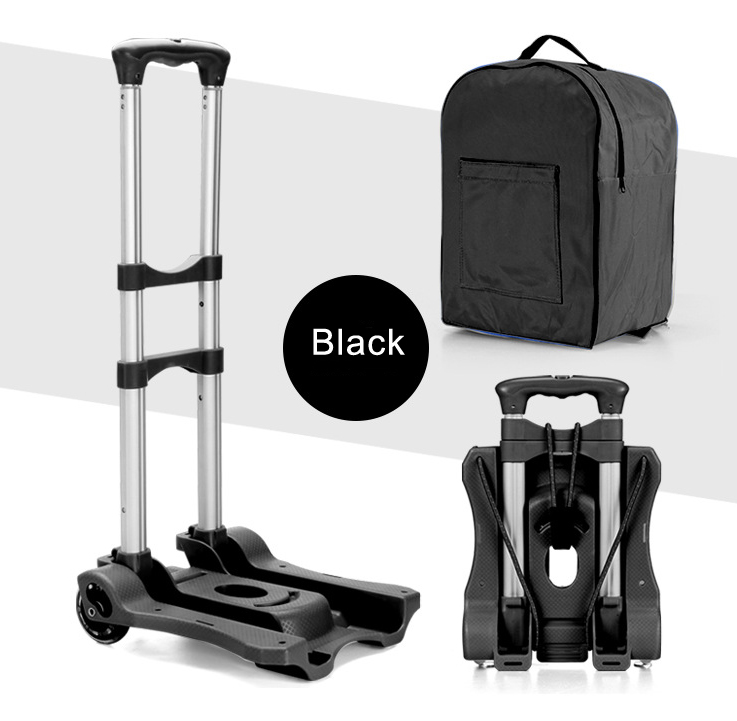 Tacaíocht láidir nua tralaí cóimhiotal alúmanaim stylish leantóir bagáiste cart bagáiste teileascópacha tí